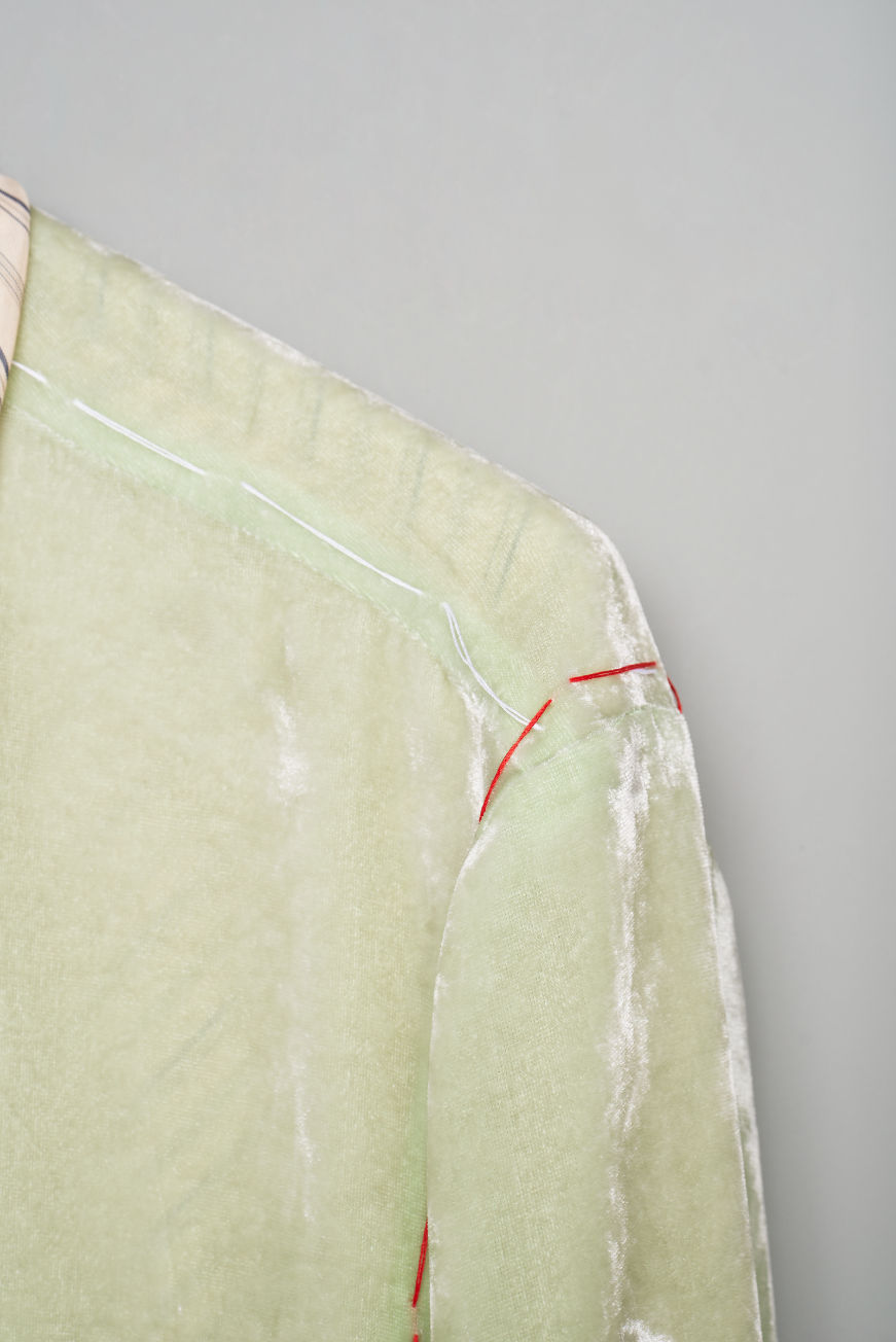 Thumbnail: 【26SS】MASU UNEVEN VELVET JACKET - MELON