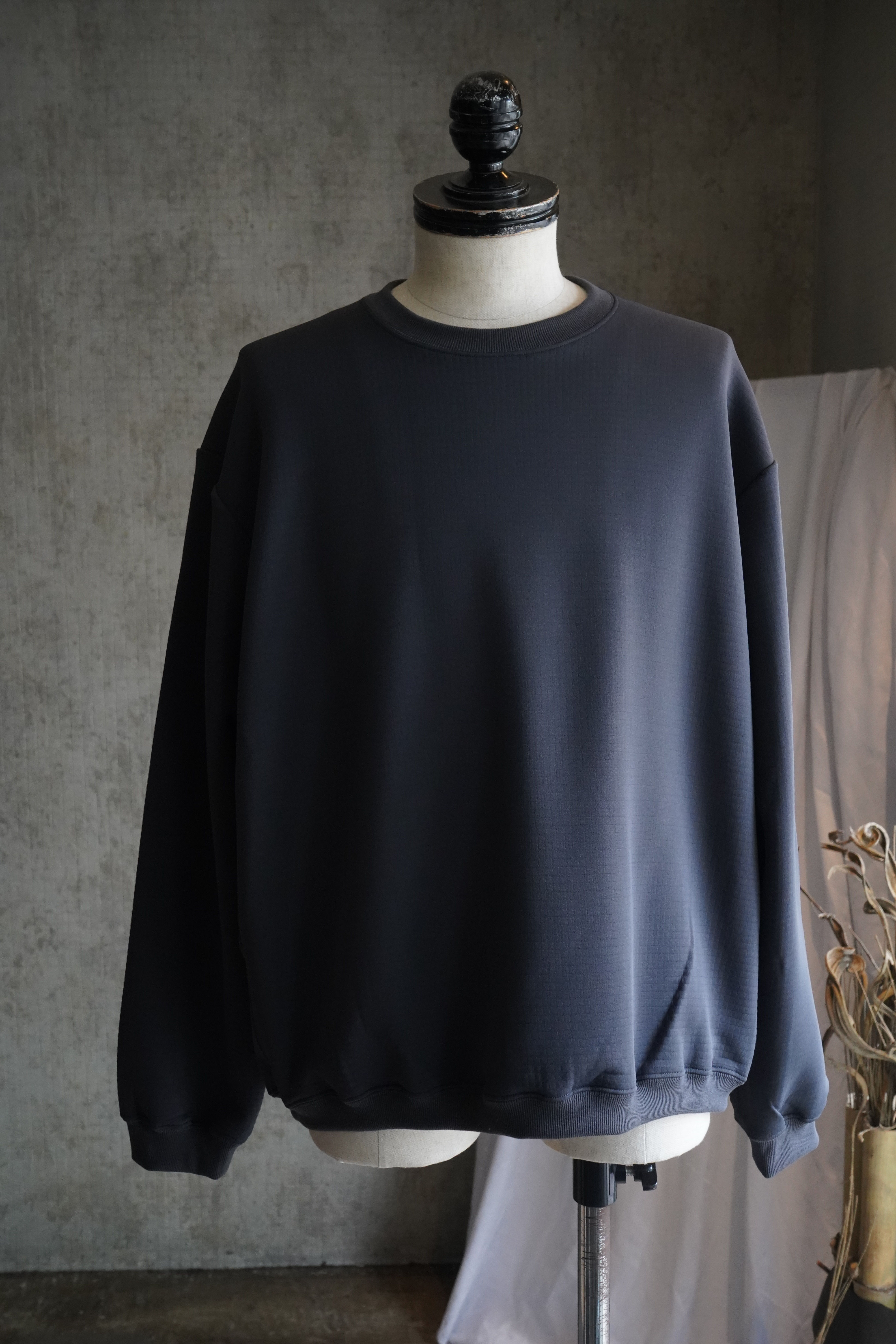 【26AW】Caledoor GRID THERMAL LONG SLEEVE TEE - GREY