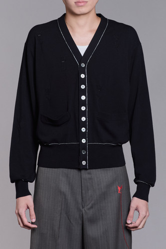 MASU 10 BUTTONS CARDIGAN ブラック サイズ44 th_003-10BUTTONSCARDIGAN-