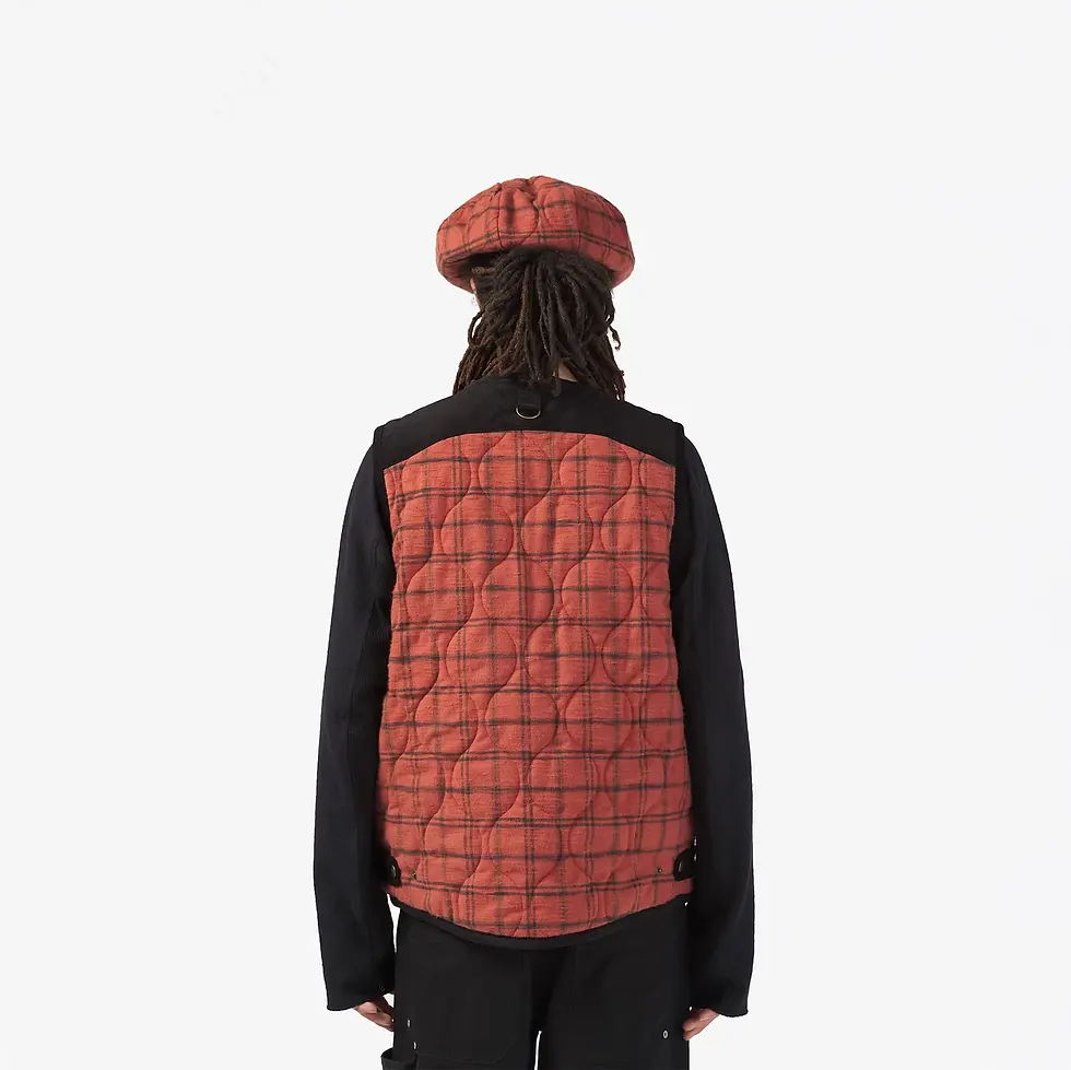 縮圖：【26AW】Nicholas Daley × Lavenham Brushed Cotton Gilet Mens  - RED