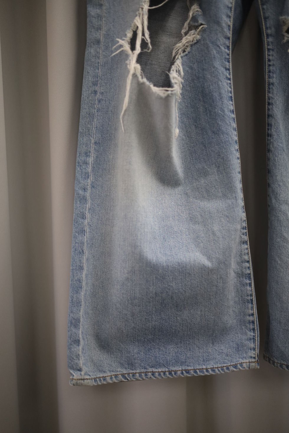 縮圖：【ARCHIVE】JieDa 23SS DAMAGE WIDE STRAIGHT DENIM