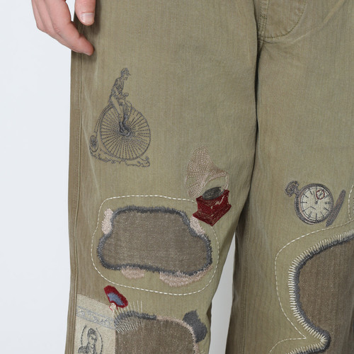 25SS】 Samuel Zelig antique pant - Olive Brown | NOUVERTEmagazine