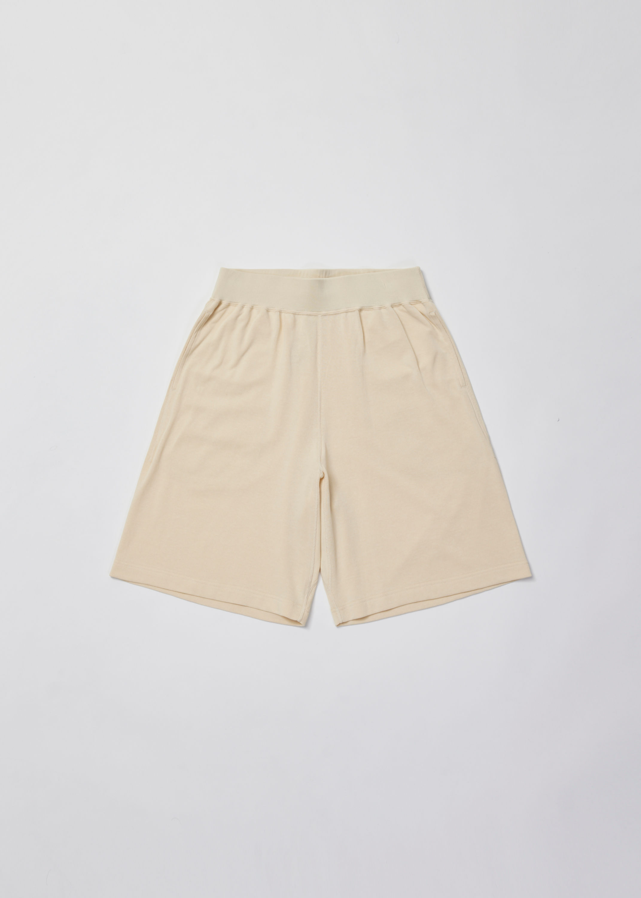 【26SS】ULTERIOR SOFT DRY SHORT LOOP TERRY BAGGY SHORTS - YELLOW BEIGE