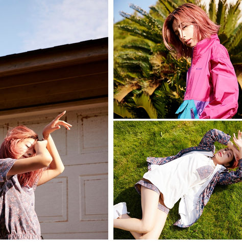 モデル・ラブリがコレクションコンセプト「逃げる」をポジティブに表現。「ESCAPE with Columbia」