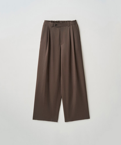 26AW】JUHA 2TUCK WIDE EASY PANTS - BROWN | NOUVERTEmagazine