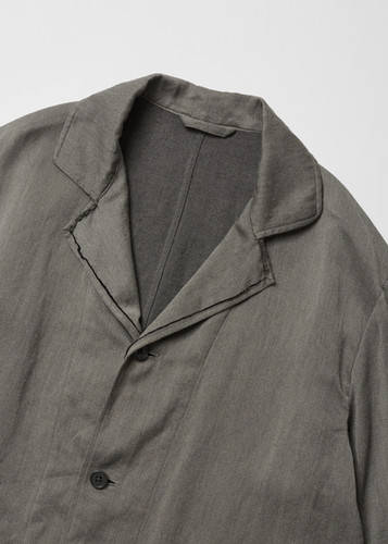 26SS】ULTERIOR WASHED C/L CORKSCREW JKT - KHAKI GREY