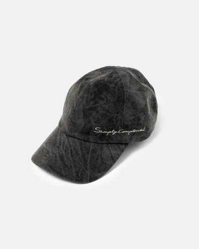 26AW】Simply Complicated RESORT LOGO CAP - BLACK | NOUVERTEmagazine