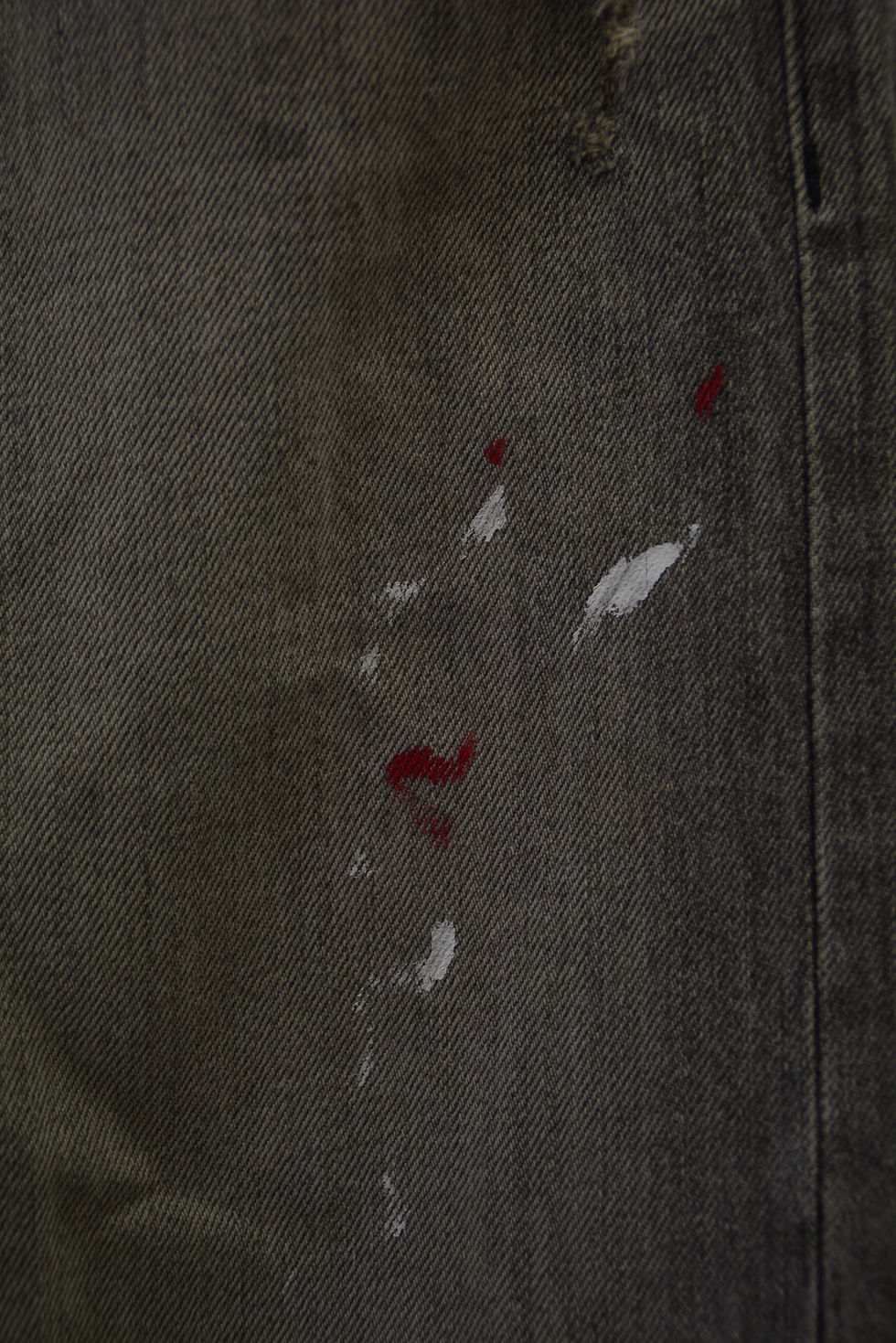 サムネイル： 【ARCHIVE】Saby TUCK BAGGY (PAINT &CRASH) DENIM