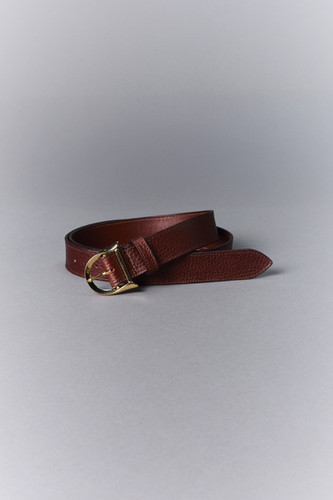 小物 MASU 26SS ARROW BUCKLE LEATHER BELT 26SS】MASU ARROW BUCKLE LEATHER BELT - CHOCOLATE | NOUVERTEmagazine