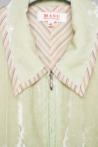 26SS】MASU UNEVEN VELVET JACKET - MELON | NOUVERTEmagazine