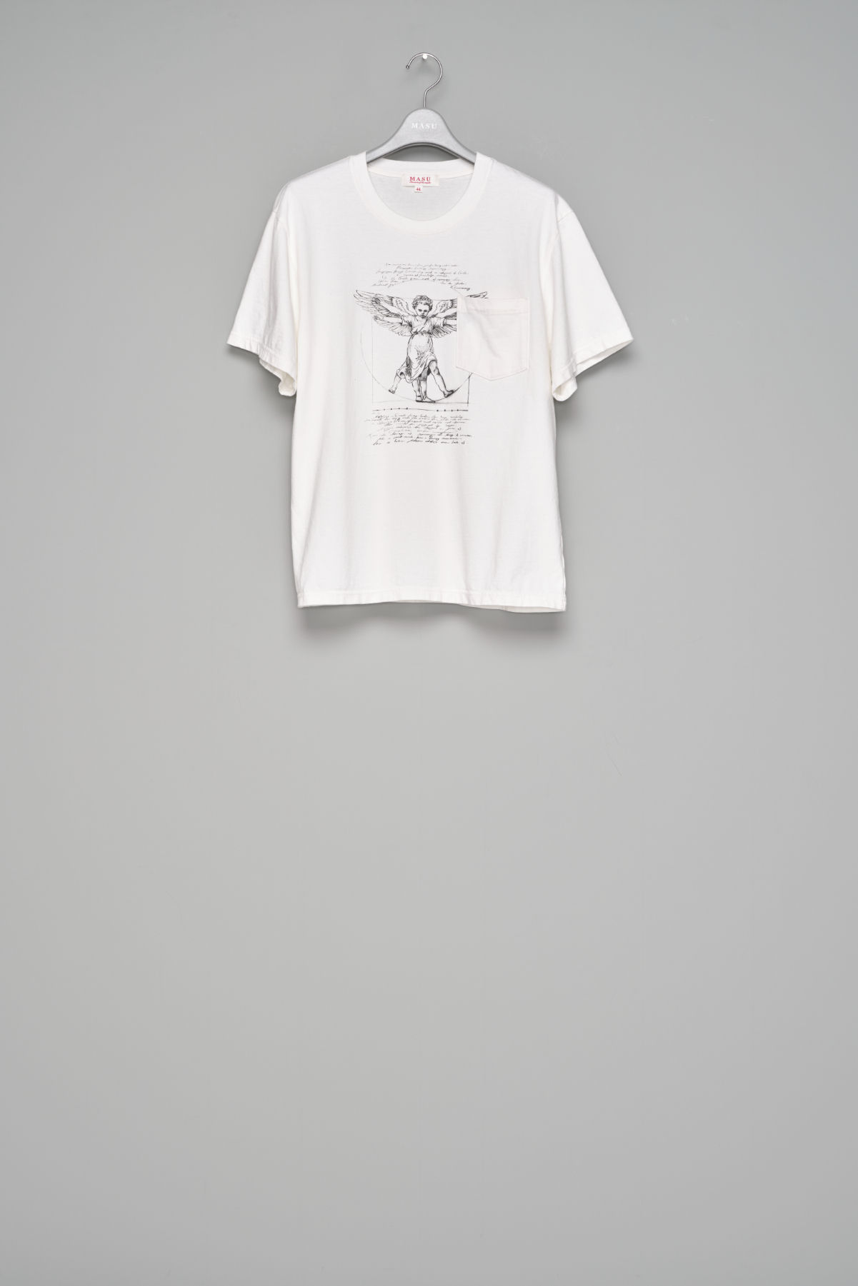 【26AW】MASU ANGEL DIAGRAM POCKET T-SHIRT - WHITE
