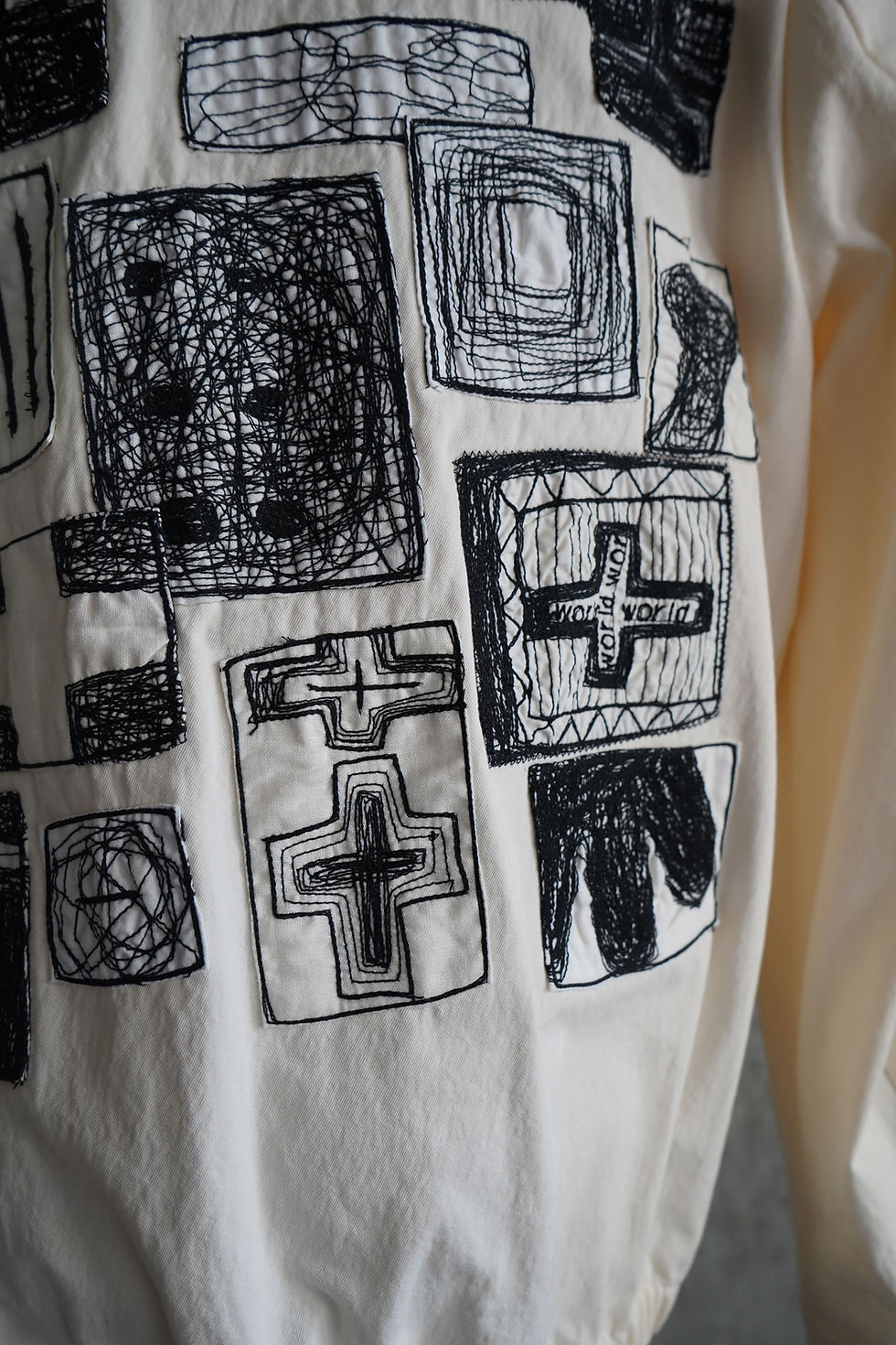 섬네일: 【25AW】saby BOY SCOUT BLOUSON - Needle Work by Ogawa Tomoko - KINARI - size 3