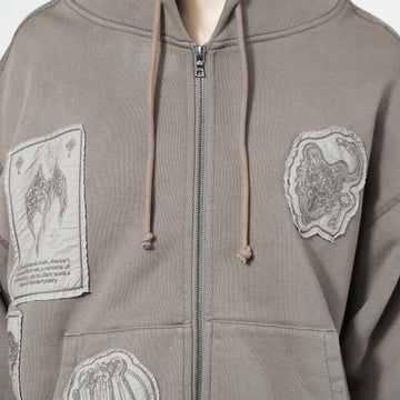 縮圖：【26SS】 Samuel Zelig CABINET ZIP HOODIE - DARK IRON