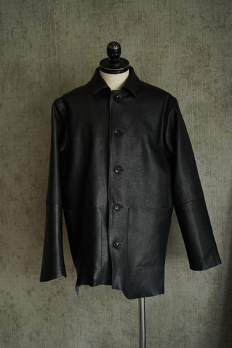 22AW拳骨創造 BLUES JACKETウール リネンミリタリージャケット 黒 22AW拳骨創造 BLUES JACKETウール リネンミリタリージャケット 黒