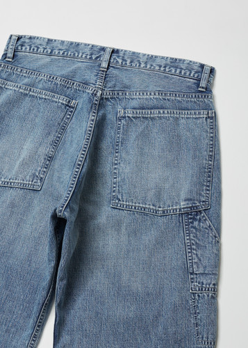 26SS】ULTERIOR FADED LIGHT DENIM PAINTER PANTS - FADED BLUE