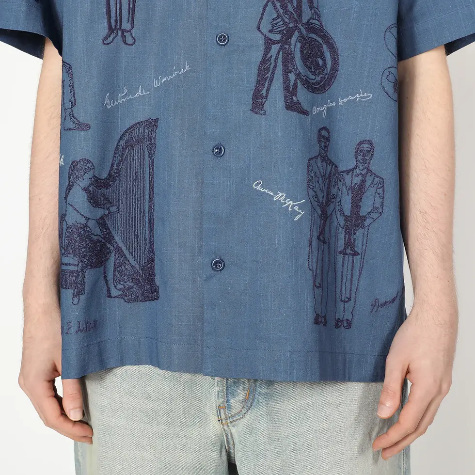 Thumbnail: 【26SS】 Samuel Zelig ORCHESTRA CAMP SHIRT - DEEP BLUE