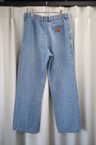 ARCHIVE】Cristaseya BLEACHED DENIM PLEATED TROUSERS | NOUVERTEmagazine
