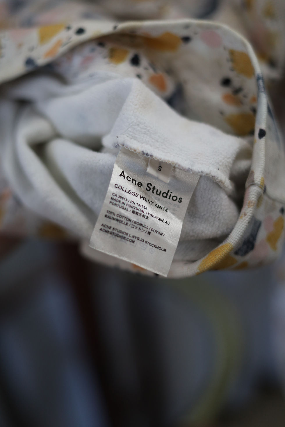 Thumbnail: 【ARCHIVE】Acne Studios 14AW Bird Terrazzo Sweat