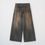 섬네일: 【25SS】JUHA RUST WIDE DENIM PANTS -  FADE BLACK