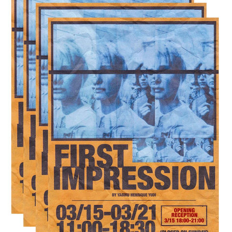 ヤビクエンリケユウジが初の個展"FIRST IMPRESSION"開催。“ストリート“と”ミニマム“をコンセプトに、コラージュアートを通して自身の世界観を表現。