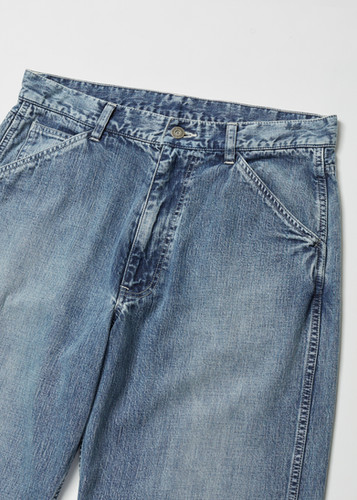 26SS】ULTERIOR FADED LIGHT DENIM PAINTER PANTS - FADED BLUE
