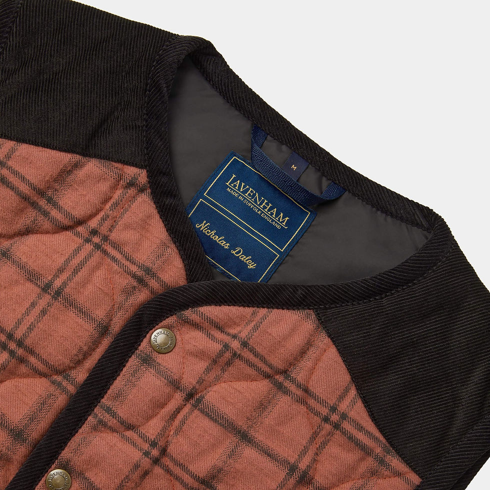 縮圖：【26AW】Nicholas Daley × Lavenham Brushed Cotton Gilet Mens  - RED