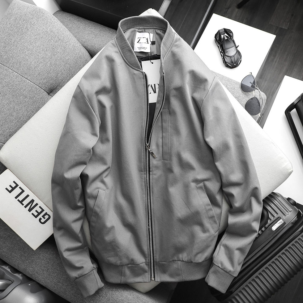 Thumbnail: Áo Khoác Bomber Kaki Zara