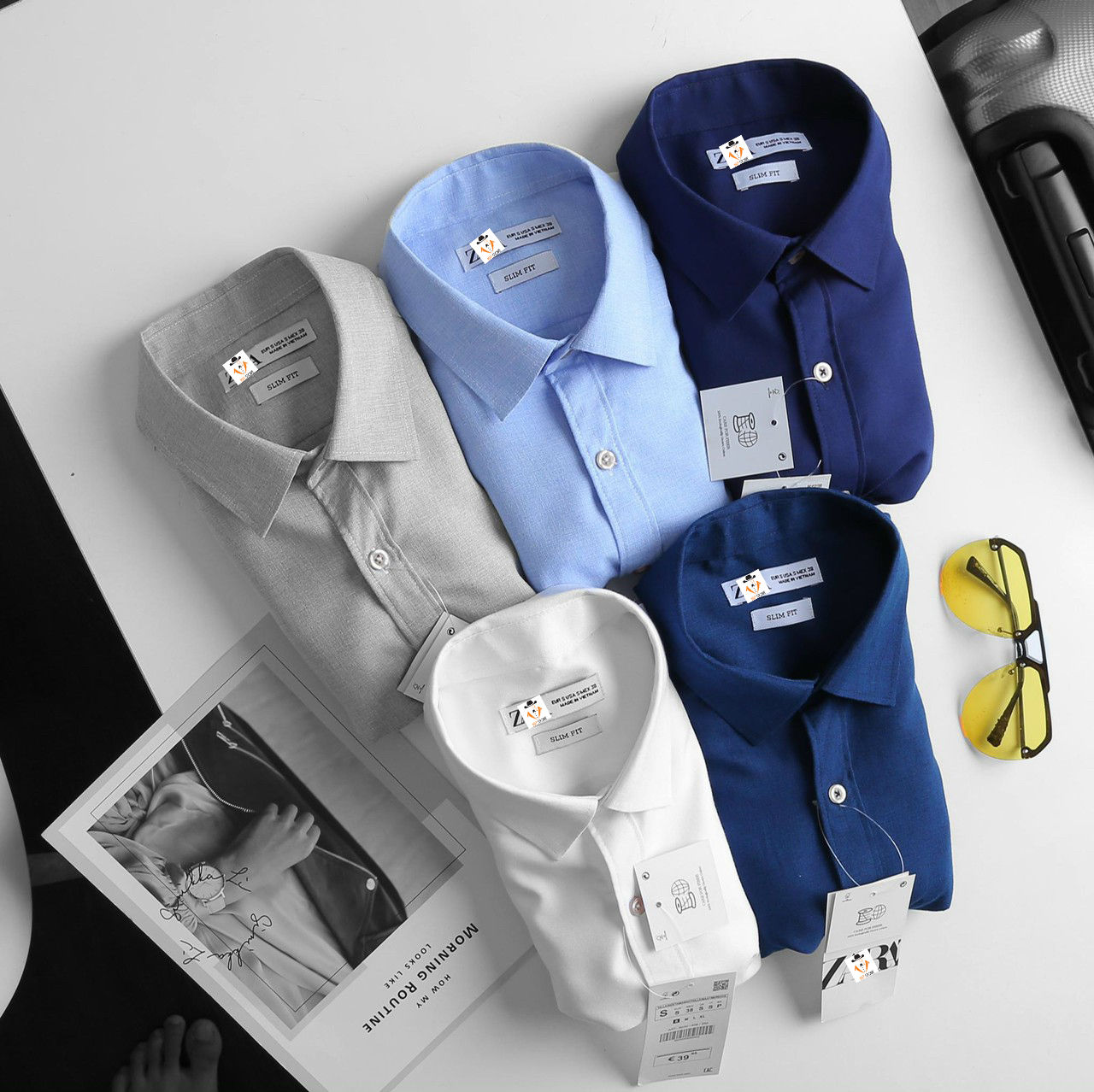 Sơ Mi Zara Ngắn Tay