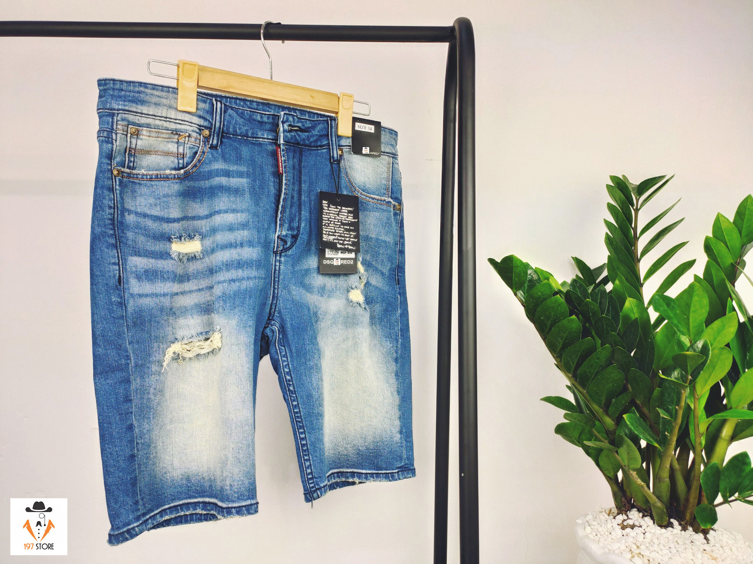 Quần Short Jean Dsquared