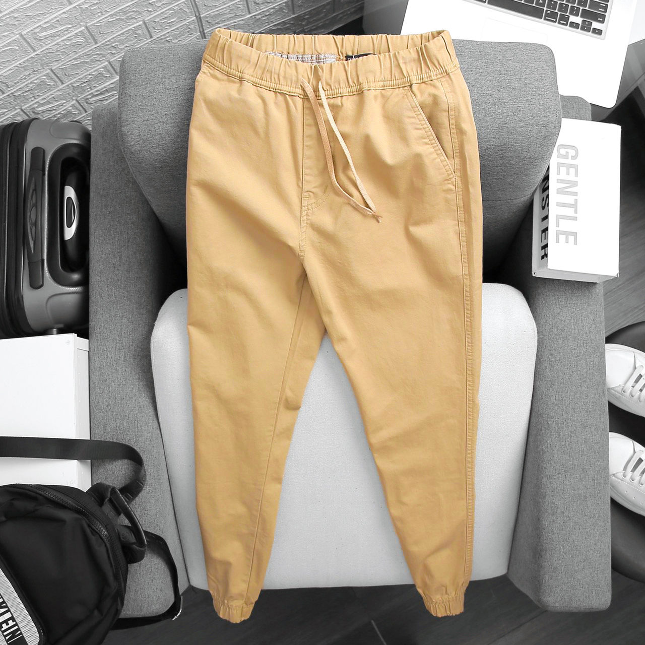 Quần Dài Jogger Kaki Zara