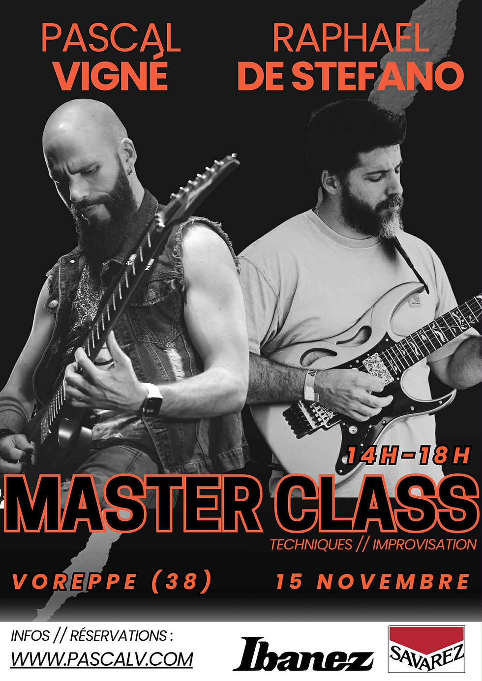 Masterclass PASCAL VIGNÉ et RAPHAËL DE STEFANO à VOREPPE (38)!