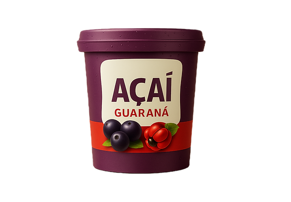 Açaí guaraná sorbet — energizing Brazilian superfruit blend with antioxidants; perfect for smoothie bowls, beverage bars, and healthy frozen treats.