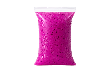 Frozen dragon fruit purée in professional packaging for foodservice and industrial use
