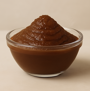 Tamarind – Bowl of brown tamarind purée spicy-tangy and aromatic for sauces and chutneys