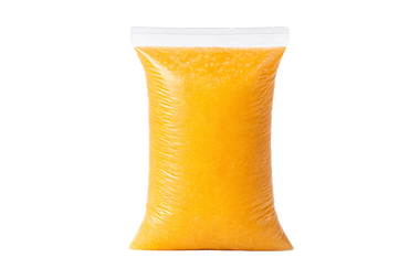 Frozen mango purée in professional packaging for foodservice and industrial processing
