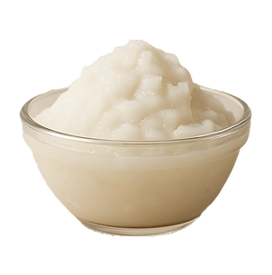 100% natural graviola purée from Brazil in a bowl for smoothies, desserts and beverages
