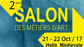 Je participe au "2ème salon des métiers d'art" à la Halle médiévale de Saint Pierre su