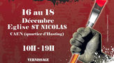 Je participe au "Marché de Noël d'Aux Arts Citoyens" à l'église Saint-Nicolas à Ca