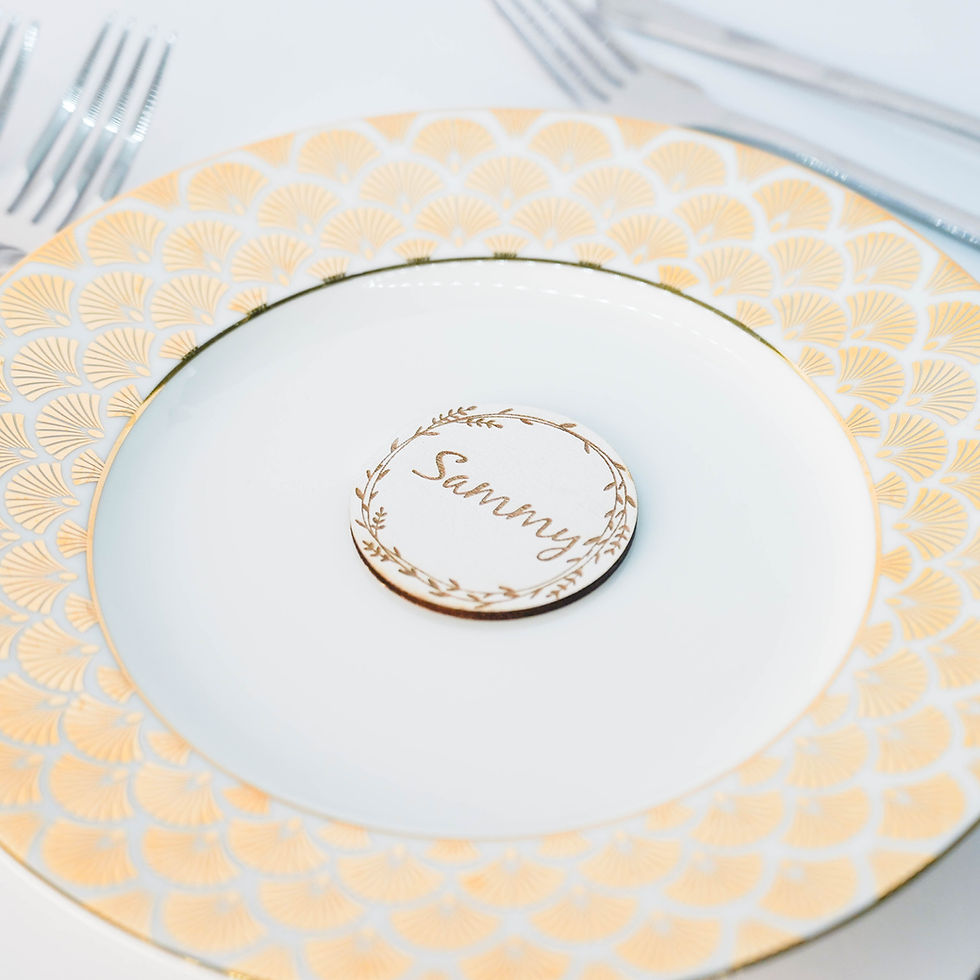 Thumbnail: Round Wooden Placecard (10 Pack)