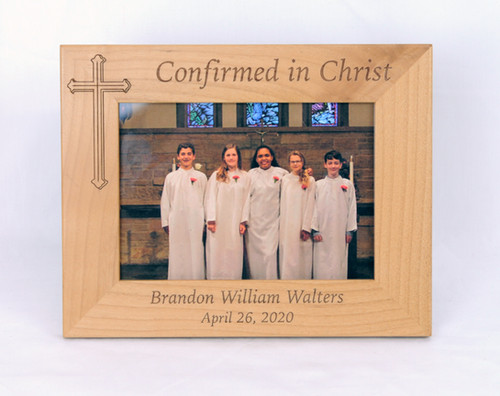 5x7 Wooden Confirmation Frame | Engraver of Seymour
