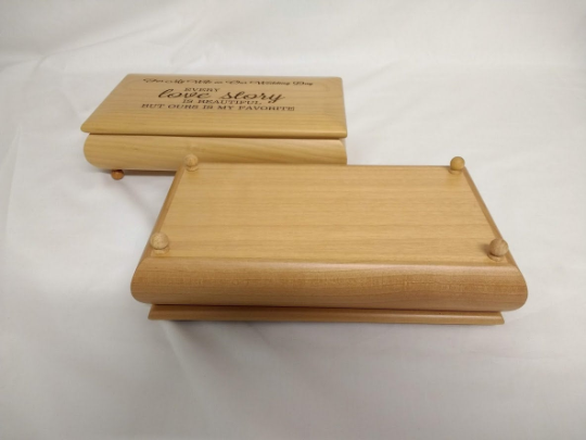 Thumbnail: Large Engraved Red Alder Footed Box