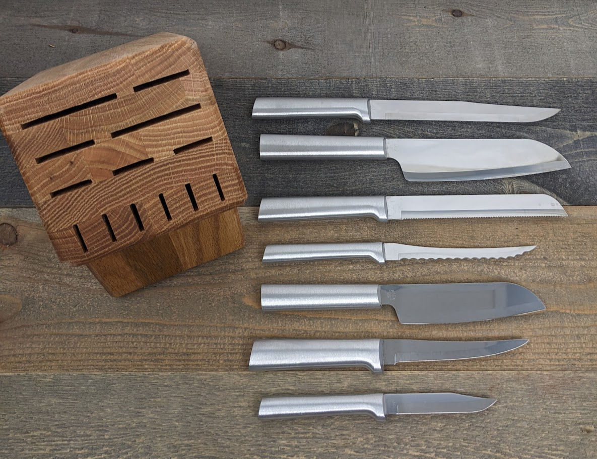 Rada 7-piece Knife Set in Solid Oak Block