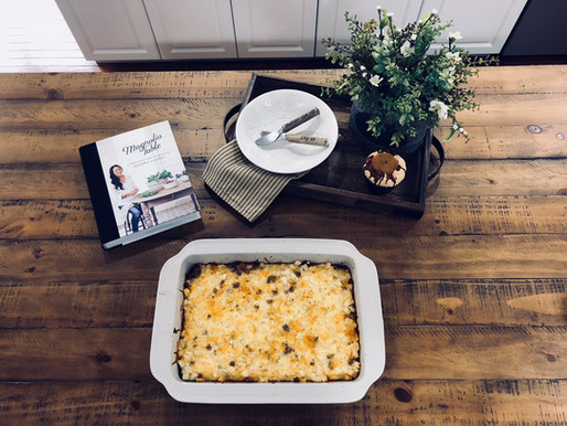 Sausage and Hash Brown Casserole | Magnolia Table Cookbook