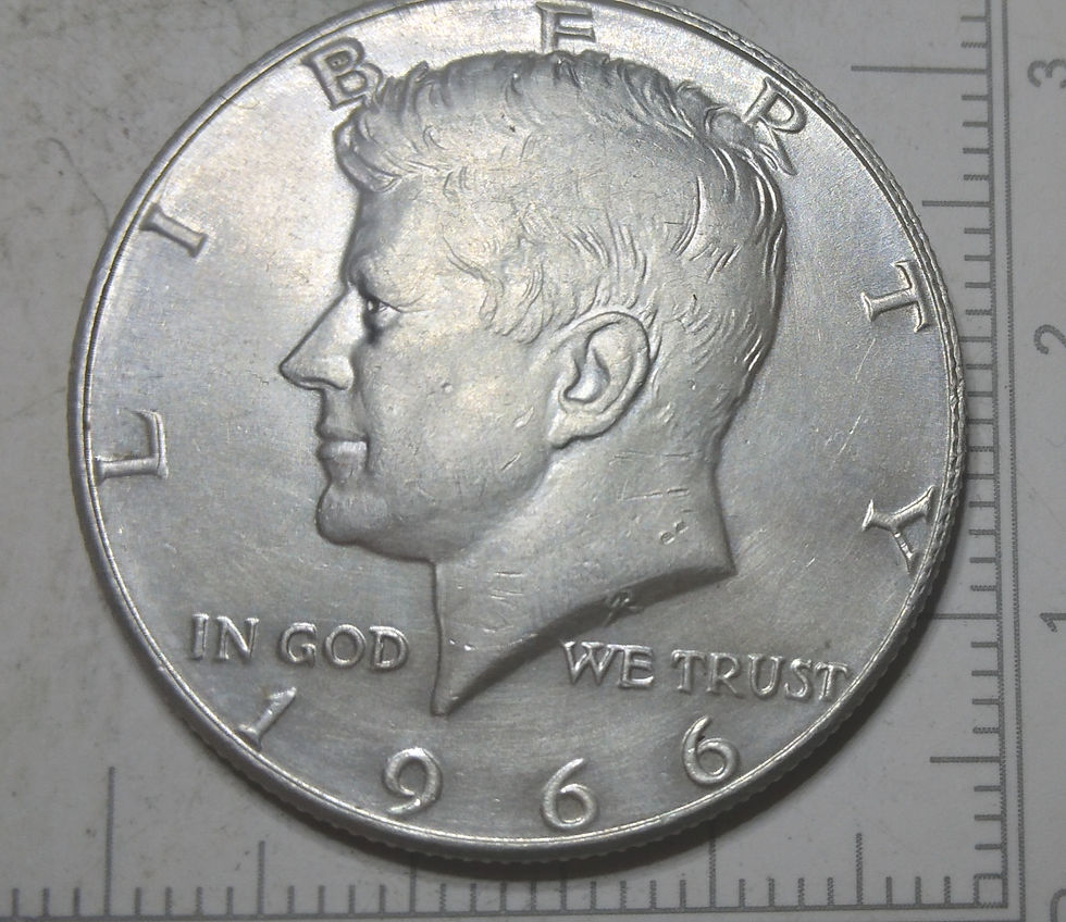 Very Rare 1966-P Kennedy Silver Half Dollar