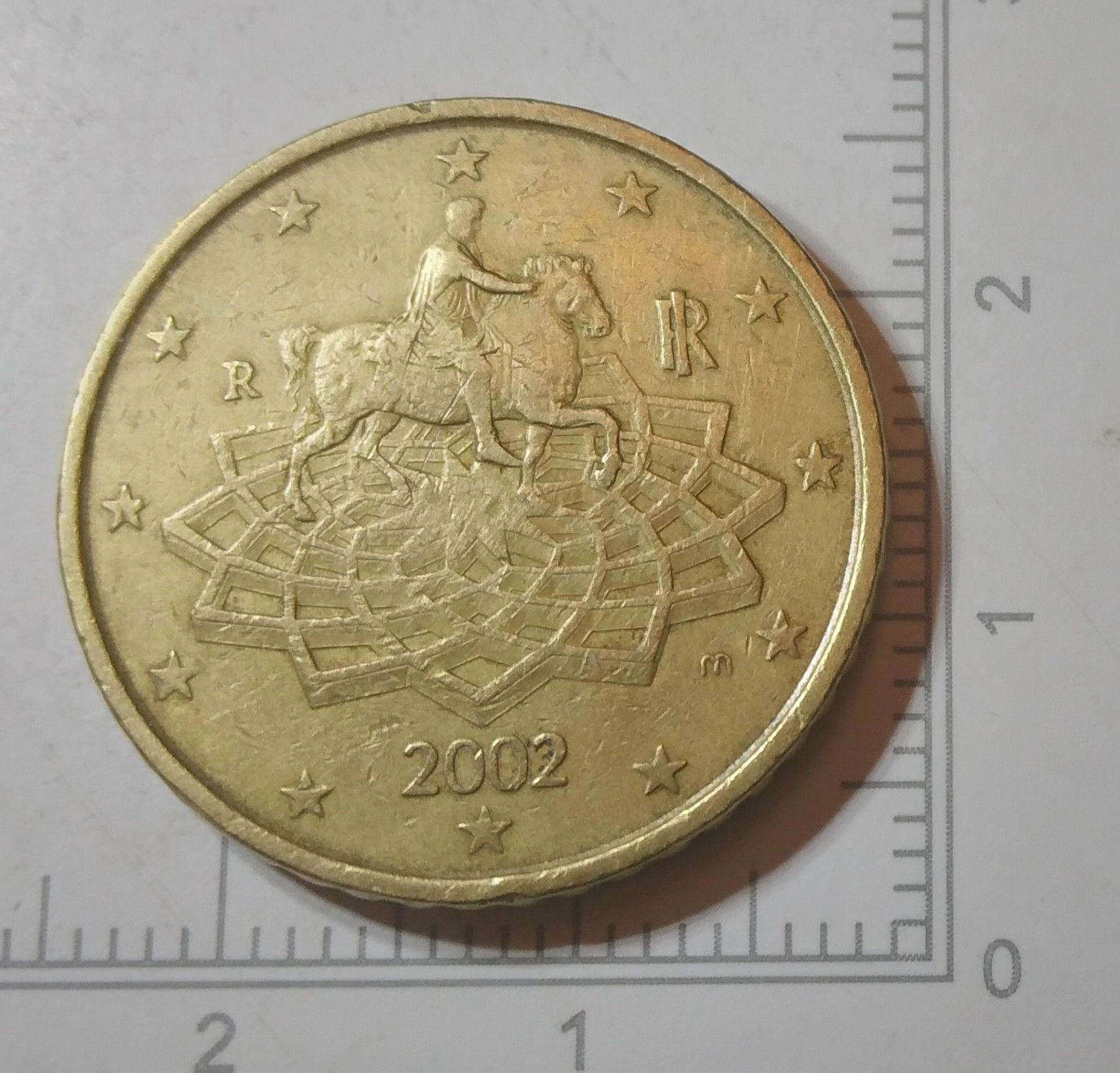 Rare First Edition 2002 50 Cent Euro from Italy
