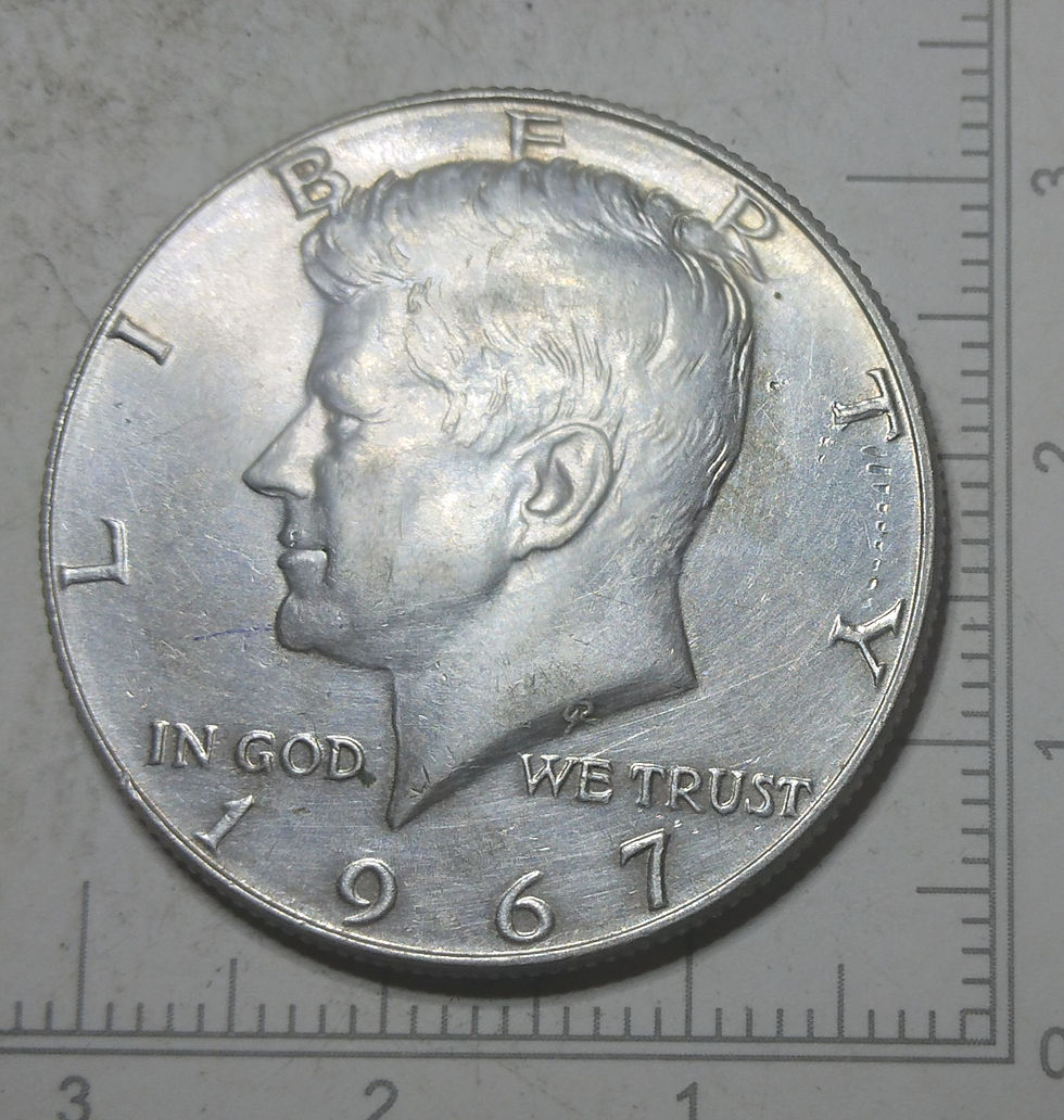 Rare 1967 Kennedy Silver Half Dollar