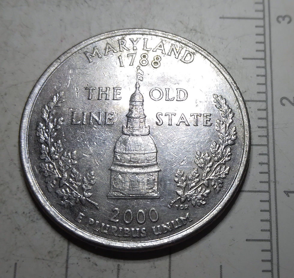 Rare Find 2000 D Maryland State Quarter- Strike Thros, die chips, cuds & DDRs