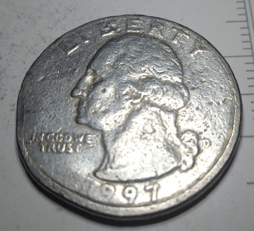 Rare 1997 D Clad Quarter Strike Errors with Clipped Rim and DDR