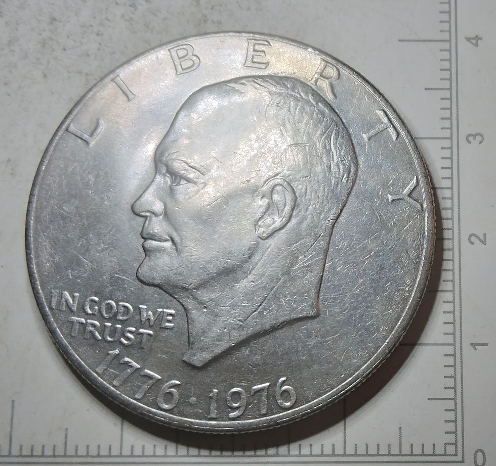 Eisenhower Bicentennial Dollar - 1776 - 1976 no mint mark, DDO, DDR