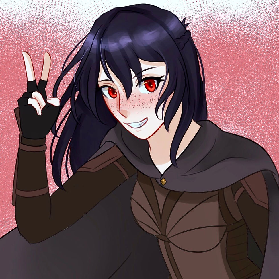 a drawing of Kooks' D&D character, Kookie